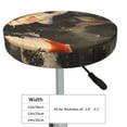 thumbnail image 4 of Daiia Koi Fish Tranquility Stool Covers Round,Round Bar Stool Covers Waterproof Bar Chair Covers Washable Stool Cushion Slipcover for 12-14 Inch Chair-13 inch, 4 of 7
