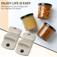 thumbnail image 7 of Lsupdaol 2 Pack Canning Jar Opener with Magnets, Mason Jar Opener For Canning Lids, for Regular and Wide Mouth Lids, Powerful Magnet for Easy Refrigerator Storage, Releases Vacuum Seal(Beige), 7 of 7