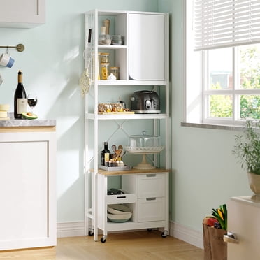 YITAHOME Over-the-Toilet Storage Cabinet With Barn Door & 2 Drawers - Gray Oak, Space-Saving Bathroom Organizer