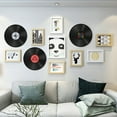 thumbnail image 2 of Haooryx Record Decor Set Fake Retro Vinyl Records Birthday Gift Music Party Supplies, 12 Inch,14Pcs, 2 of 7
