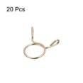 thumbnail image 3 of Unique Bargains Fuel Line Hose Clips, 20 Pack 14mm 65Mn Steel Single Wire Tubing Spring Clamps, 3 of 5