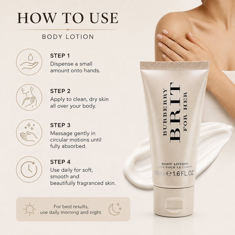 BURBERRY　バーバリー　ブリットシアー　ボディローション Burberry, Body Lotion, 1.7 oz, Floral Scented Moisturizing