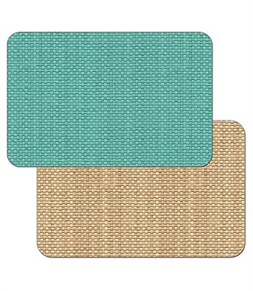 Placemats for Dining Set of 6 Easy-to-use Heat-Resistant Washable PVC&Silk
