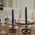 thumbnail image 3 of Gold Brass Vintage Candlestick Holders, with Handle, Taper Candle Holder for Candlesticks, for Fireplace Party, Dining, Home, Wedding Decor,Fits 3/4 inch Thick Candle&Led Candles（Set of 6pcs）, 3 of 12