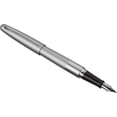 thumbnail image 1 of (Fountain (Fine Nib), Silver) - Pilot Metropolitan Collection Fountain Pen, Silver Barrel, Classic Design, Fine Nib, Black Ink (91113), 1 of 4