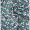 thumbnail image 1 of Soimoi Green Cotton Duck Fabric Roses & Ranunculus Floral Printed Fabric 1 Yard 58 Inch Wide, 1 of 6