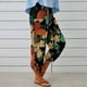 thumbnail image 4 of Pantalones tobilleros finos para mujer, pantalones cónicos con farol y cintura media con estampado a la moda, tipo 1 XL, 4 of 7