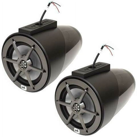 Polk Boat Wakeboard Tower Speakers UMS77WTSTB1 | 6.5 Inch Black (Kit)