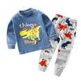 thumbnail image 2 of Bjutir Kids Infant Newborn Baby Girls Long Sleeve Cartoon Tops Pants Sleepwear Pajamas Outfits Set 2Pcs, 2 of 3
