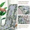 thumbnail image 5 of Yayeee 2 Pack Dining Chair Covers Stretch Parson Chairs Slipcovers Seat Protector, Blue Blossom, 5 of 6