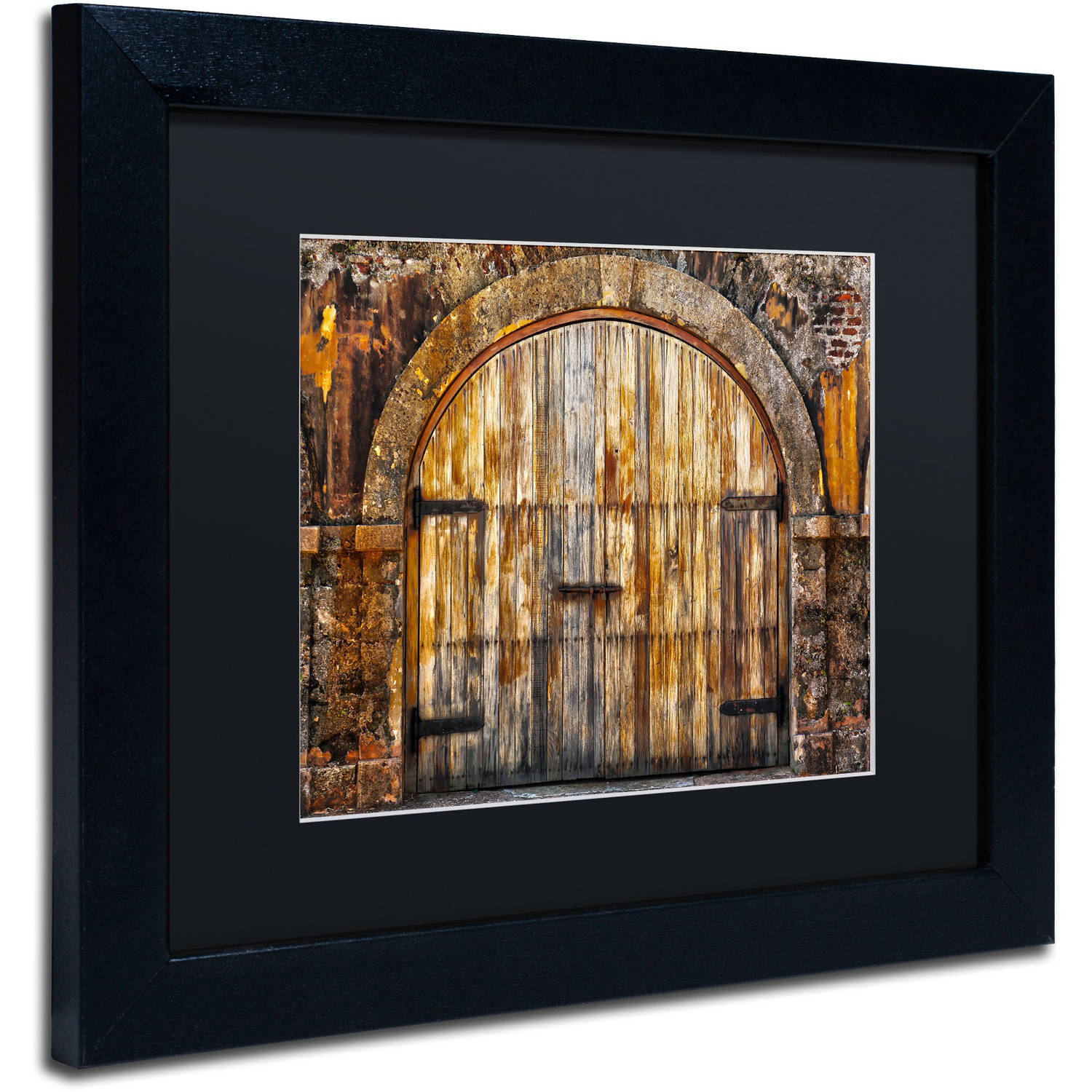 Trademark Fine Art "Castillo de San Felipe del Morro 16" Canvas Art by CATeyes, Black Matte, Black Frame