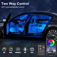 thumbnail image 3 of Tira de luces LED para interior de coche QVEVDACAR RGB con control inalámbrico, 3 of 6