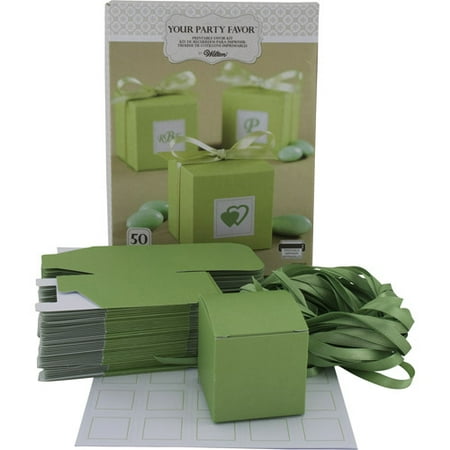Wilton Green Favor Box Kit, 50 Count