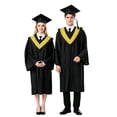 thumbnail image 1 of FYEGRE Elegant Graduation Gown Doctoral Commencement Attire Matching Cap Tassel Ensemble For Formal Yellow S, 1 of 4