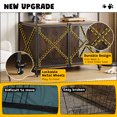 thumbnail image 4 of Meuble Cage pour Chien en Bois - Chenil Intérieur Robuste avec Roues (Rustique, Taille M01-S) pour Grands/moyens Chiens, Style Table d'Appoint, 4 of 7