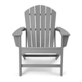 thumbnail image 2 of Edyo Living HDPE Plastic Durable Outdoor Patio Lawn Adirondack Chair, Gray, 2 of 5