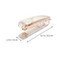 thumbnail image 2 of Eease Rose Gold Desk Stapler Clear Plastic Office Accessory, 2 of 6