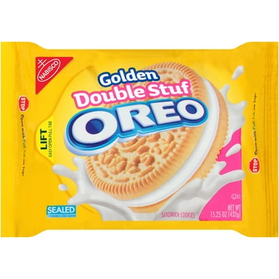 Buy Nabisco Oreo Double Stuf Golden Sandwich Cookies 15 25 Oz Online In Oman