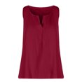 thumbnail image 3 of XFLWAM Women's Linen Tank Tops V Neck Sleeveless Tunic Shirts Summer Casual Loose Flowy Blouse, 3 of 5