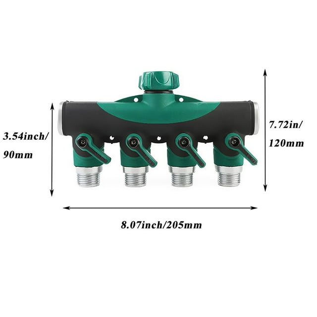 JJKBVCLO Connector 4 Hose Way Splitter Water Converter Splitter For Garden Patio & Garden