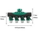 thumbnail image 3 of Conector divisor de 4 mangueras, convertidor de agua, divisor para jardín, patio y jardín, 3 of 8