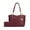 HM Burgundy, variant on MKF Collection Allison Women's Tote Bag and Wallet Set, Vegan Leather Handbag Purse For Travel and Work By Mia K. -, Brown