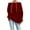 Red, variant on ZyeKqe Sweatshirts for Women off Shoulder Oversized Pullover Casual Drawstring Solid Comfy Long Sleeve Top