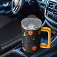 thumbnail image 5 of 40 Oz Halloween Tumbler with Handle and Straw, Skeleton Ghost Bat Cat Travel Cup, Halloween Party Gifts for Women Adults Teenagers, 5 of 5