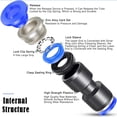 thumbnail image 3 of Advanced Pneumatic Compatibility, Reducing Straight Union 6mm, Elliptical Sleeve Configuration Ensures Good Sealing Performance for Air Compression Systems, 3 of 5