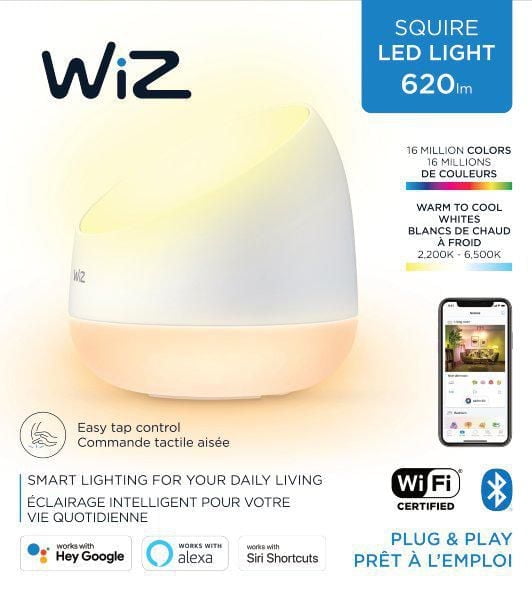 WiZ 60-Watts Equivalent Squire Smart LED Lamp Full Colour and Tunable White 2200K-6500K