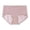 Pink, variant on Stretch Bikini Panties Thin Breathable Underwear Lace Seamless Mid Waisted Soft Stretchy Panties Cotton Full Coverage Briefs