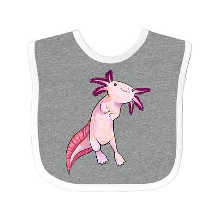 

Inktastic Axolotl Says Hello Cute Salamander Gift Baby Boy or Baby Girl Bib