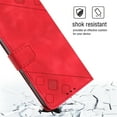 thumbnail image 5 of Phone Case for Motorola Moto G Stylus 5G 2025, Premium PU Leather Card Holder Wrist Strap Magnetic Closure Flip Stand Function TPU Interior Book Cover for Moto G Stylus 5G 2025 Wallet Case, Red, 5 of 5