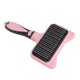 thumbnail image 2 of Cat Slicker Brush, Cat Grooming Brush Dientes Curvos De 140 Grados Autolimpieza Dientes De Acero Inoxidable Fácil De Usar Para Gatos Para Depilación ANGGREK Rosa, 2 of 8