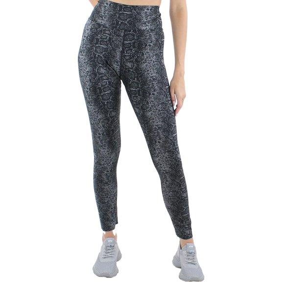 Halston Womens Snake Print Lounging Leggings