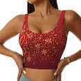 thumbnail image 2 of Lsque Merry Christmas Printed Women'S Sports Bra, Compression, Moisture Wicking, High-Impact Sports Bra For Women,Supportive sports bra-Large, 2 of 9