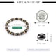 thumbnail image 3 of Pulsera Simple de moda, conjunto de joyería de pulsera de cálculo biliar negro de 4 piezas para mujer, 3 of 5