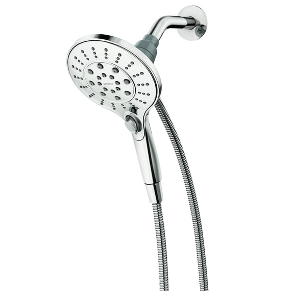 Moen Engage Magnetix Six-Function Handheld Shower Head with Hose, 5.5-Inch, Chrome