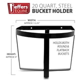Bucket Frame Rests Jeffers Classic Steel Bucket Holder, Heavy Duty, Wall Mount for 20 ...
