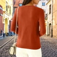 thumbnail image 4 of Sweaters for Women V Neck Casual Knit Long Sleeve Tops Lightweight Pullover Clothes Fall Fashion Outfits 2026 Ginger S, 4 of 6