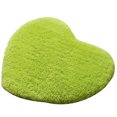 thumbnail image 1 of Heart Shaped Plush Carpet Water Absorbent Non-Slip Bathroom Rug Kitchen Mat, 1 of 10