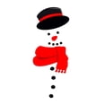 thumbnail image 1 of koolsoo Snowman Refrigerator Sticker Cartoon Waterproof Window Clings CT004, 1 of 9