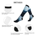 thumbnail image 5 of Lsque Blue Thunder Storm Dragon Pattern Sport Compression Socks for Men & Women 15-20 mmHg Knee High Nurse Pregnant Running Medical and Travel Athletic, 5 of 6