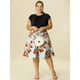 thumbnail image 3 of Camiseta Casual de Verano Agnes Orinda Cuello Redondo Negro 1X, 3 of 6