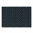 thumbnail image 1 of Fox Cutting Board, Orange Small Forest Animal Portraits Pattern on Abstract Dotted Blue Backdrop, Decorative Tempered Glass Cutting and Serving Board, Small Size, Navy Blue Orange, by Ambesonne, 1 of 1