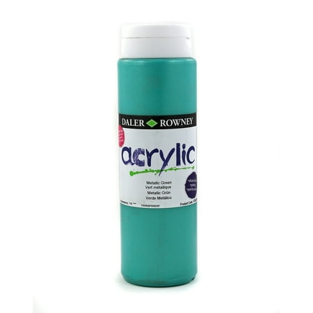 UPC: 5011386077697 | Daler-Rowney Graduate Acrylic  500ml Bottle  Metallic Green