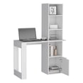 thumbnail image 5 of Iowa Computer Desk with Spacious Work Surface, Integrated Four-Tier Bookcase, Single-Door, 5 of 5