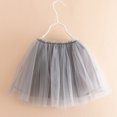 thumbnail image 4 of adviicd Girls Skirts Toddler Girls Layered Tutu Skirt Sparkling Sequin Tulle Dance Skirts (Grey,3-4 Years), 4 of 4