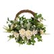 thumbnail image 2 of Guirnalda artificial Primavera Verano Guirnalda 40 cm Guirnalda decorativa Guirnalda para centro de mesa Arreglo de oficina en casa Adorno de Blanco mayimx corona de clavel, 2 of 8