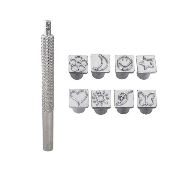 Conjunto de Sellos con Patrones de Metal Co-link 8 piezas Acero al Carbono